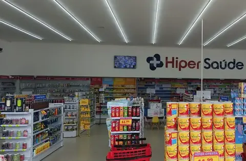Interior real da Hiper Saúde